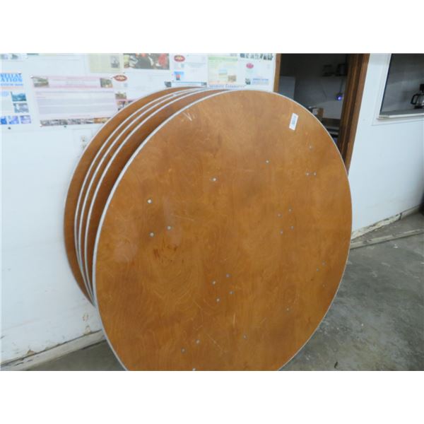 6-5' Round Folding Banquet Table - 6 X $