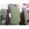 Image 2 : 105-Green Padded Stack Chairs - 105 X $