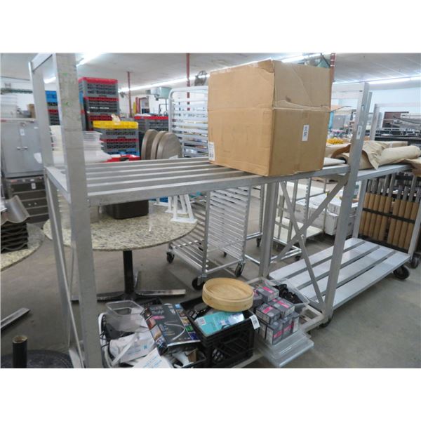 2-Aluminum 2 Shelf Dunnage Cart - 2 X $