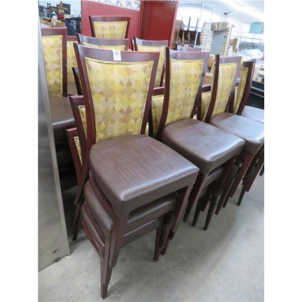 43-Cherry Padded Dining Chairs - 43 X $