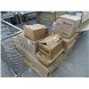 Image 1 : Dispenser & Napkins, Lids & Assorted Supplies On Pallet