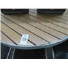 Image 2 : Round Slat Plank Style Patio Hightop Tables - 2