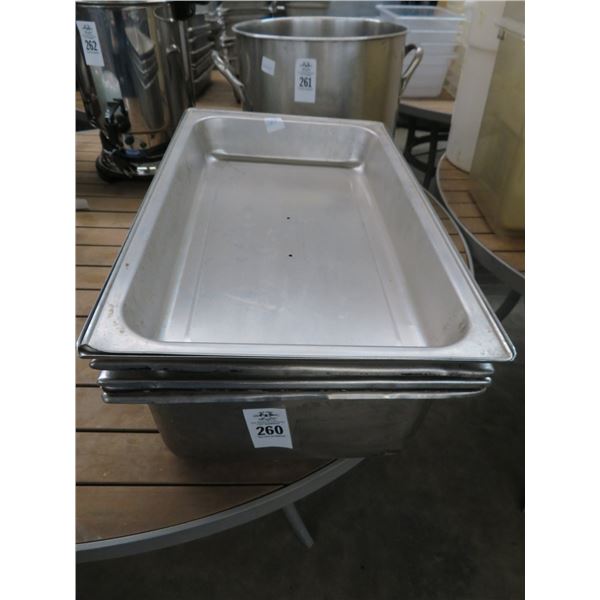 4-Full Size by 6  Insert Pans - 4 X $