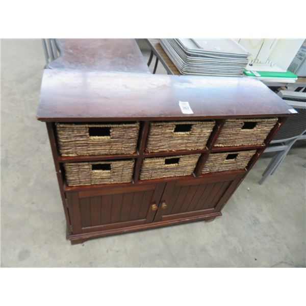 Mahogany Bin Cabinet