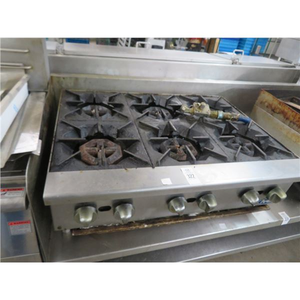 Atosa Gas 6 Burner Countertop Range