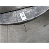 Image 2 : Iron Base Faux Concrete Top Patio Round Tables -2