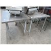 Image 1 : 2-S/S 30" Table w/Undershelf - 2 X $