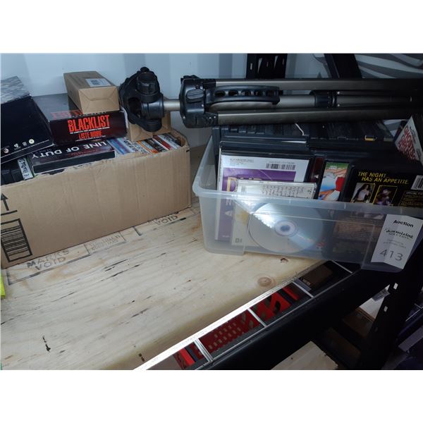 DVD's & Tripod Cat A