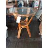 Image 1 : Rattan Glass Top Table Cat C
