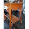 Image 7 : Antique Side Table & Swivel Mirror Cat A