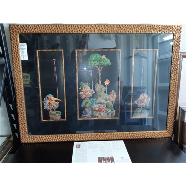 James C. Christensen 'Six Bird Hunters in Full Camouflage'  Cat A