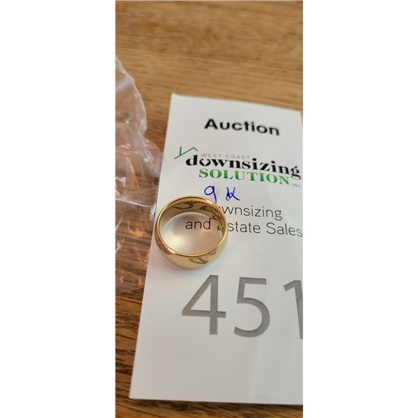 9 K Gold Band Cat A