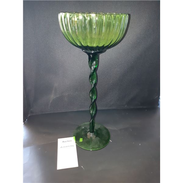 Empoli Tall Green Glass Cat A