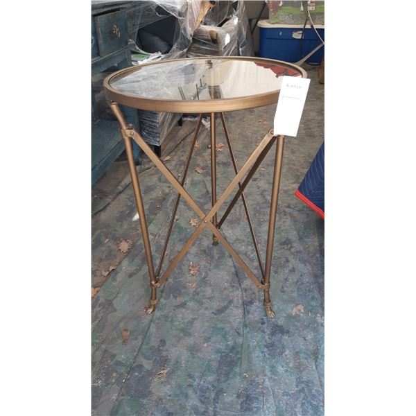 Glass and Metal Table A