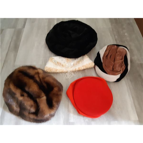 Ladies Vintage Hats Cat A
