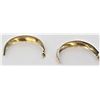 Image 3 : Large Navajo Sterling Half Hoop Earrings