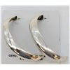 Image 4 : Large Navajo Sterling Half Hoop Earrings