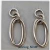 Image 1 : New Sterling Silver Double Loop Earrings