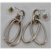 Image 2 : New Sterling Silver Double Loop Earrings