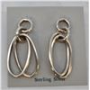 Image 3 : New Sterling Silver Double Loop Earrings