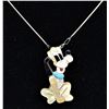 Image 1 : Zuni Sterling Inlay Pluto Pin Pendant Necklace