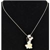 Image 2 : Zuni Sterling Inlay Pluto Pin Pendant Necklace