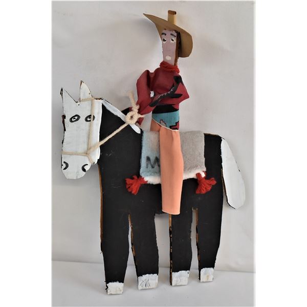 Navajo Folk Art Horse & Navajo Rider, Deschillie