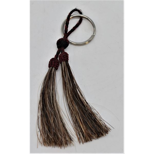Double Tassel Horse Hair Key Ring