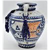 Image 1 : Moroccan Pottery Vase with Beaded Dangles