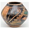 Image 1 : Mexican Hand Painted Pottery Jar by R. Galvan