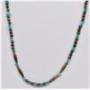 Image 1 : Historic Navajo Sterling Turquoise Necklace