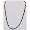 Image 2 : Historic Navajo Sterling Turquoise Necklace