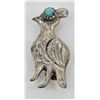 Image 1 : Navajo Sterling Turquoise Quail Pin