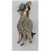 Image 2 : Navajo Sterling Turquoise Quail Pin