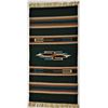 Image 2 : 1970s Chimayo Fringed Wool Textile Rug