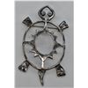 Image 1 : Native American Navajo Sterling Turtle Pin