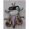 Image 1 : Historic Navajo Sterling Turquoise Bug Pin