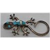 Image 2 : 1990s Zuni Sterling Inlay Gecko Pin Pendant