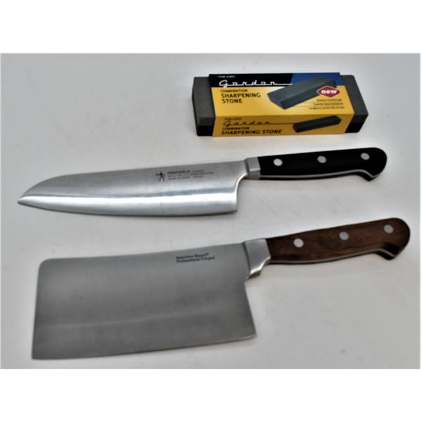 Knife, Cleaver, and Combination Sharpening Stone