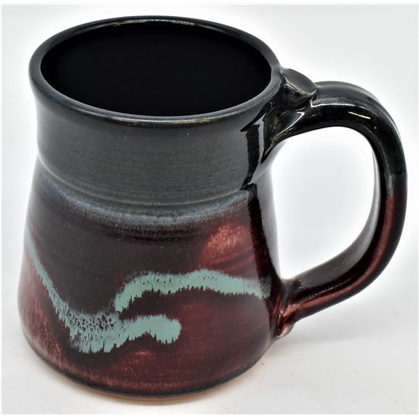 Fiery Gizzard Glazed Pottery Mug by Mark Karner