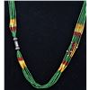Image 2 : Native American 6 Strand Sterling Bead Necklace