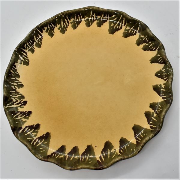 Vintage Estate Hand Painted Pottery Plate