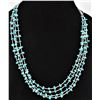 Image 2 : Navajo Liquid Silver Turquoise Nugget Necklace