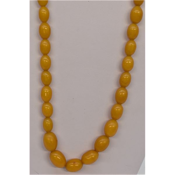 Antique Estate Butterscotch Amber Bead Necklace