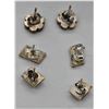 Image 3 : 3 Pairs of Native American Sterling Earrings