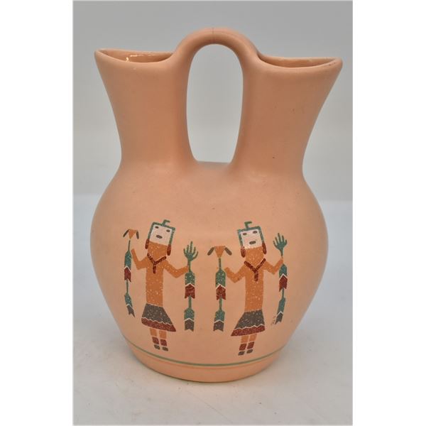 Artisan Crafted Hand Painted Ceramic Pottery Vase