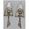 Image 1 : Navajo Sterling Turquoise Earrings