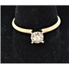 Image 1 : 14K Yellow Gold and Diamond Engagement Ring, 6.5