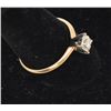 Image 3 : 14K Yellow Gold and Diamond Engagement Ring, 6.5