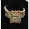 Image 2 : Sterling Ring with Rhinestones, Size 9.25